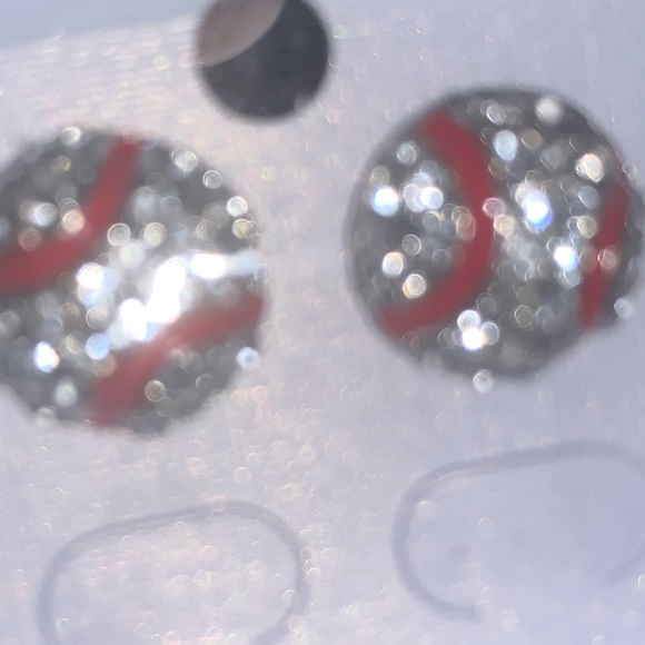 Baseball Earrings - Picture 2 of 2